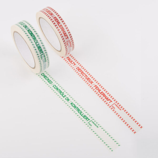 Printed tape : Bande vérifiée/défectueuse PTL0500010 / PTL0500009 (Copie)